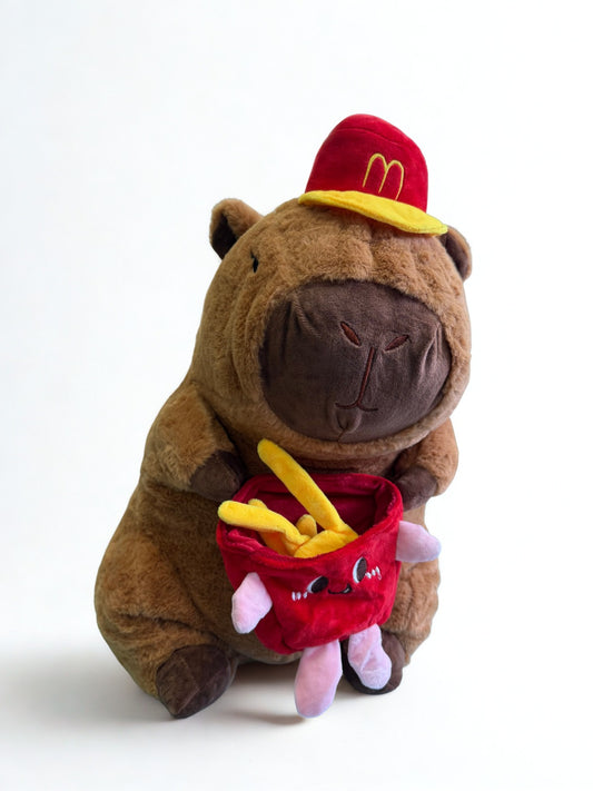 Capybara Collector McD Series Plush – Cute Fast Food Buddy