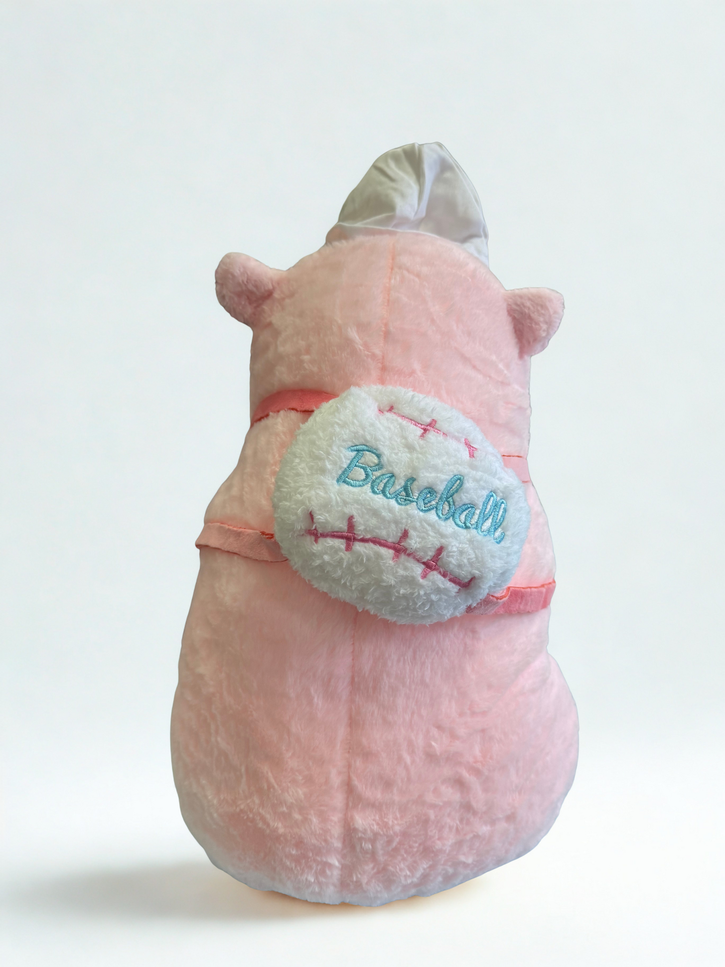 baseball capybara collector series plush toy – soft pink sports edition – kids gift