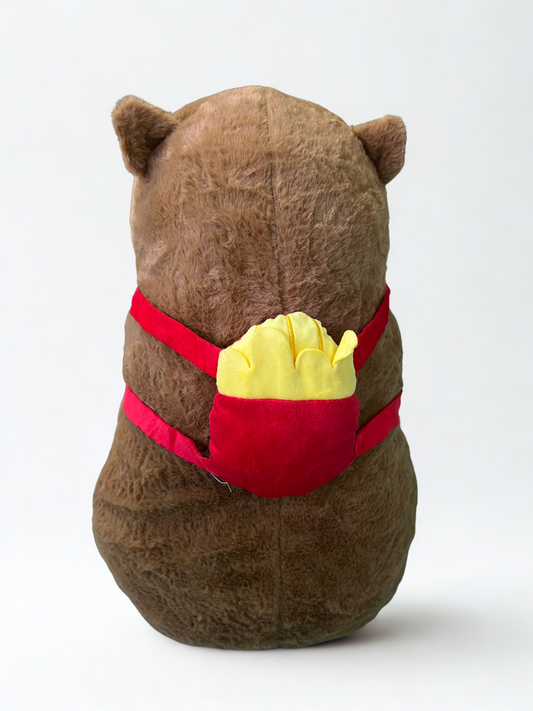 Capybara Fries Collector Series Plush – Cute Fries Backpack Buddy