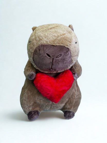 Capybara Collector Series Plush Toy Cupid Love Heart – Cute Soft Gift for Kids & Adults